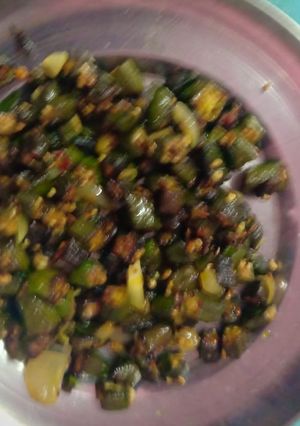 A picture of Lady finger veg.