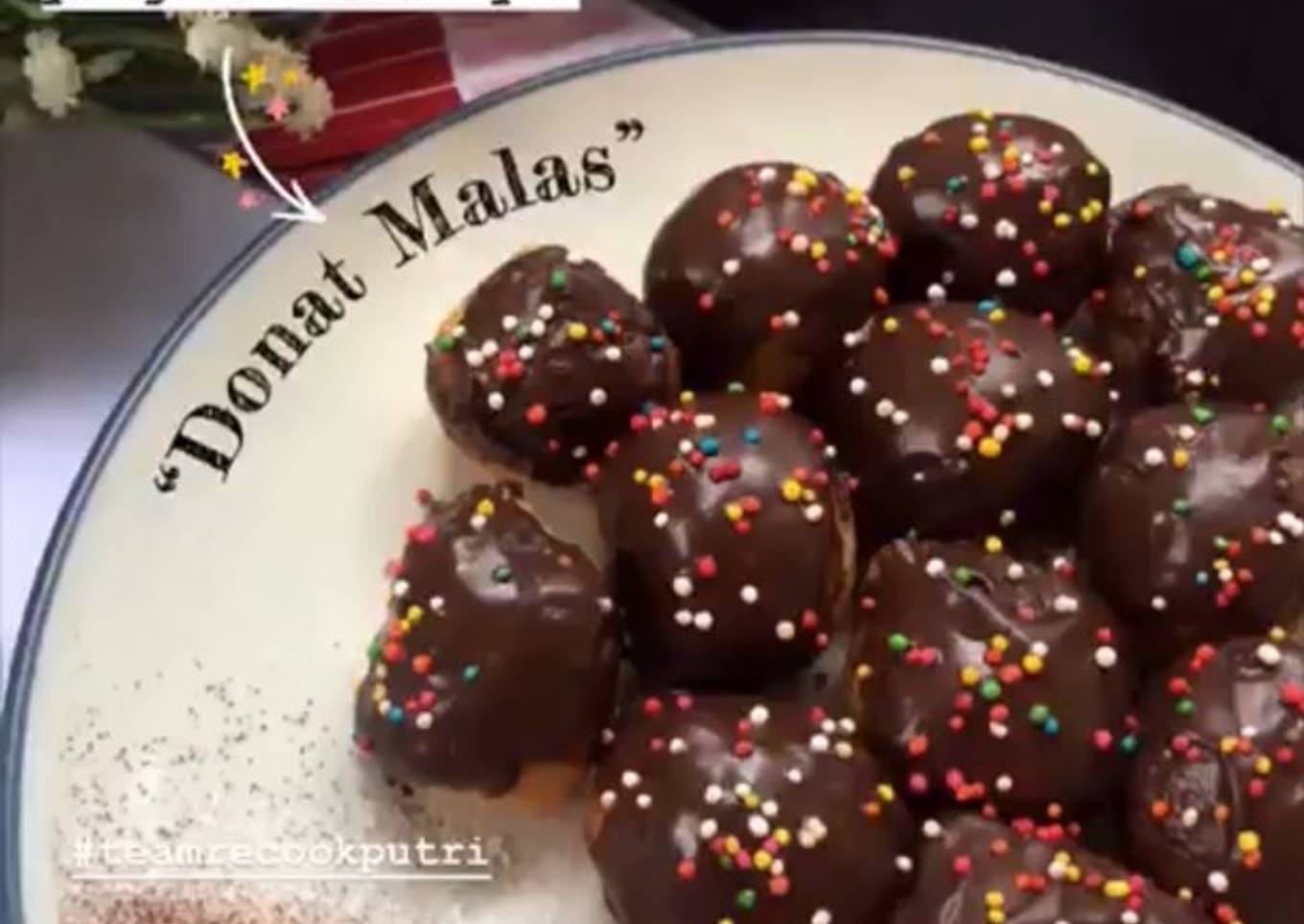 Donat Malas (3 bahan)