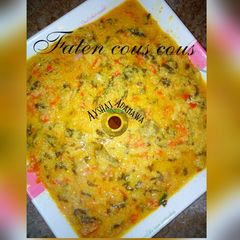 A picture of Faten cous cous.