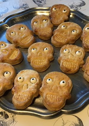 Une photo de Biscuits skull à la noix de coco