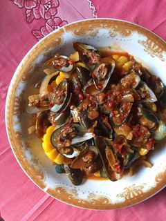 Foto resep Kerang Hijau Saus Padang