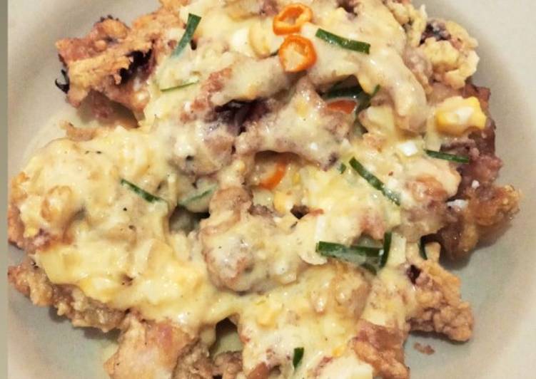 Cumi Saus Telur Asin