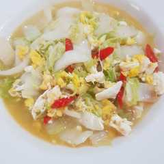 A picture of Tumis sawi putih.