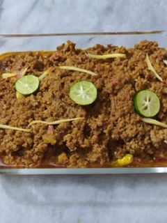 A picture of Shinvari Beef Qeema Karahi.