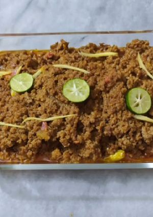 A picture of Shinvari Beef Qeema Karahi.