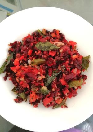 A picture of Carrot Beet sabji.
