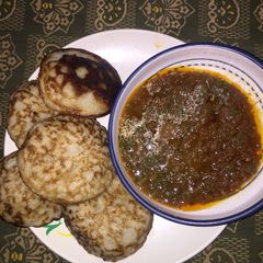 Masa da miyar taushe A picture of Masa da miyar taushe.