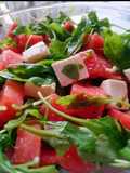 Ensalada de sandía y feta