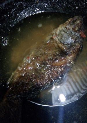 Foto resep Cobek ikan mas goreng