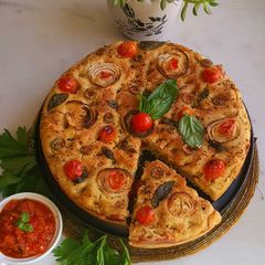 Stuffed Focaccia A picture of Stuffed Focaccia.