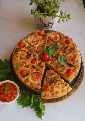 A picture of Stuffed Focaccia.