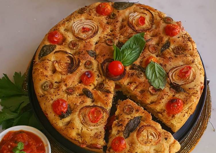 Steps to Make Favorite Stuffed Focaccia