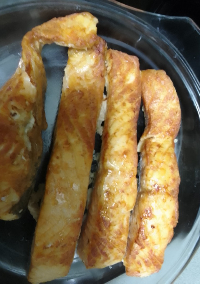 Una foto de Salmón a la plancha al limón