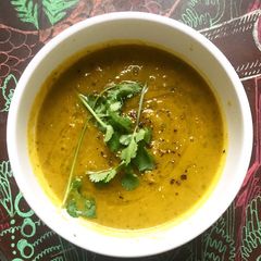 A picture of Pumpkin Soup.