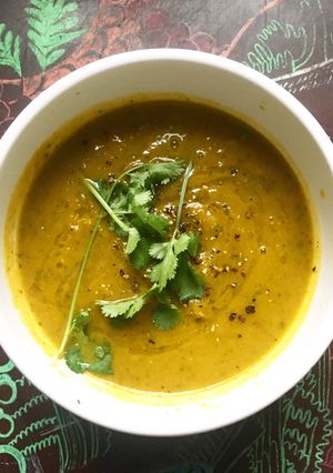 A picture of Pumpkin Soup.