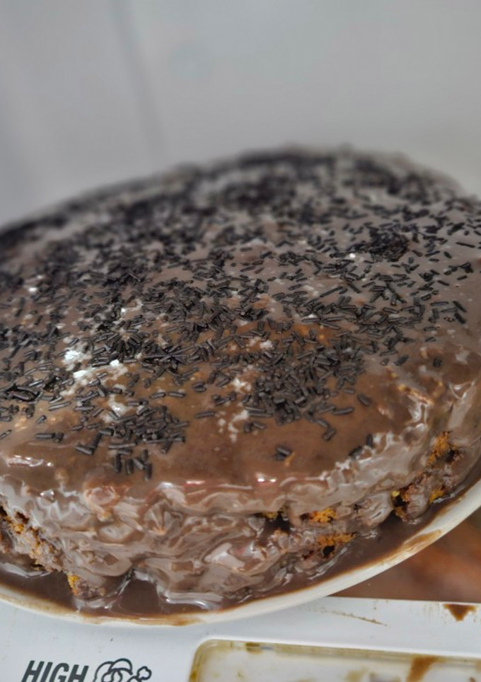 Una foto de Tarta de zanahoria y chocolate