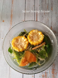 Foto resep Sayur Bening Bayam,Jagung dan Tauge