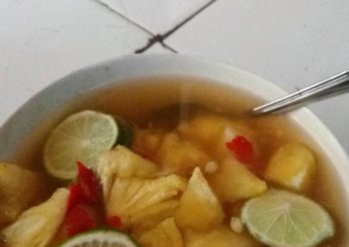 Resep Asinan Nanas Tanpa Cuka Sederhana Oleh Inamanda Cookpad