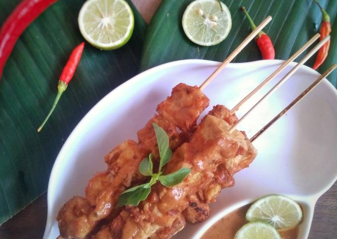 Wajib coba! Cara  membuat Sate tahu dijamin nagih banget