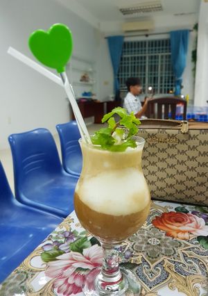 Hình của món Cafe cốt dừa.