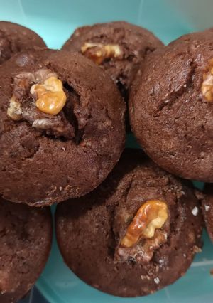 Una foto de Brownies con nueces
