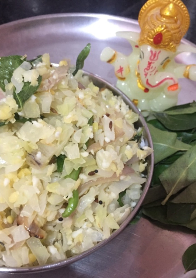 முட்டைக்கோஸ் பொரியல்🍀☘️ செய்முறை முக்கிய புகைப்படம்