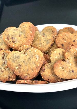 Une photo de Biscuits aux graines et au parmesan