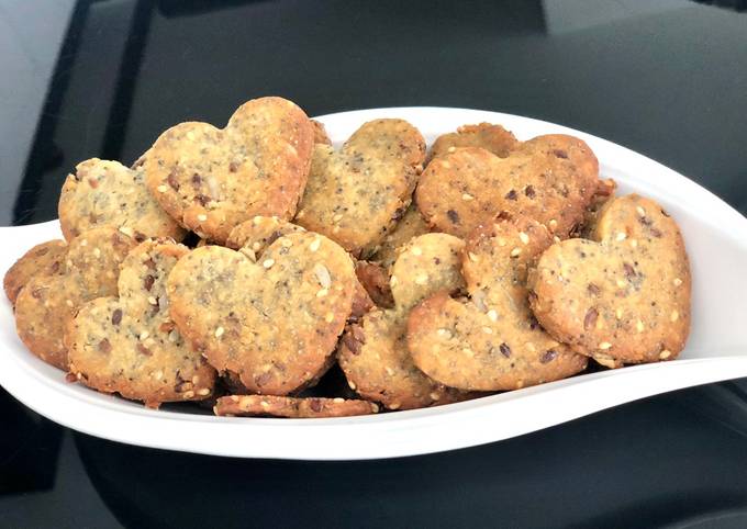 Recette Délicieuse Biscuits aux graines et au parmesan