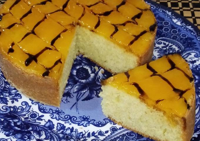 Recipe of Quick Mango glazed cake