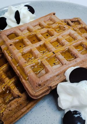 Una foto de Waffles de Chocolate