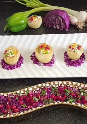 A picture of Baked mini potato cups.