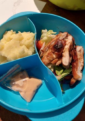 Foto resep Sticky grilled chicken salad - nya Marion