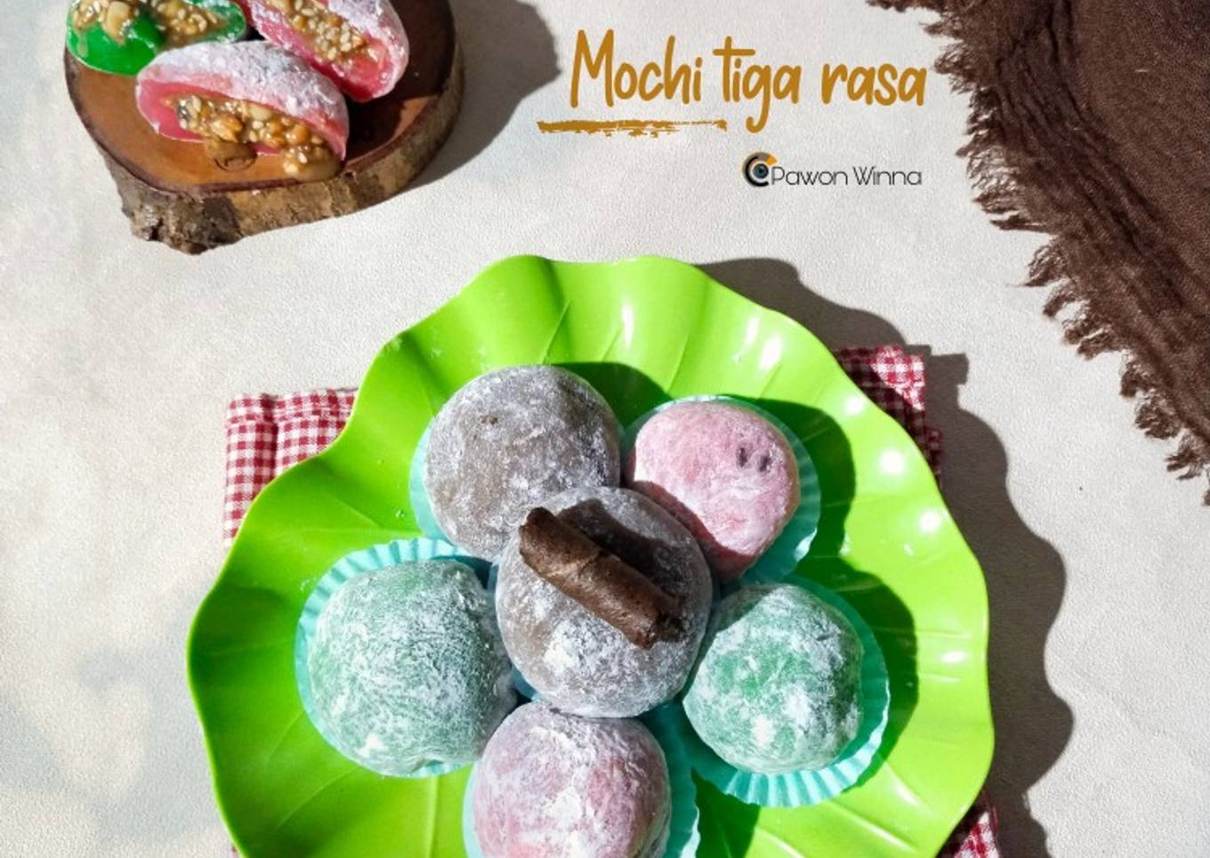 Resep 378.Mochi Tiga Rasa khas Semarang
