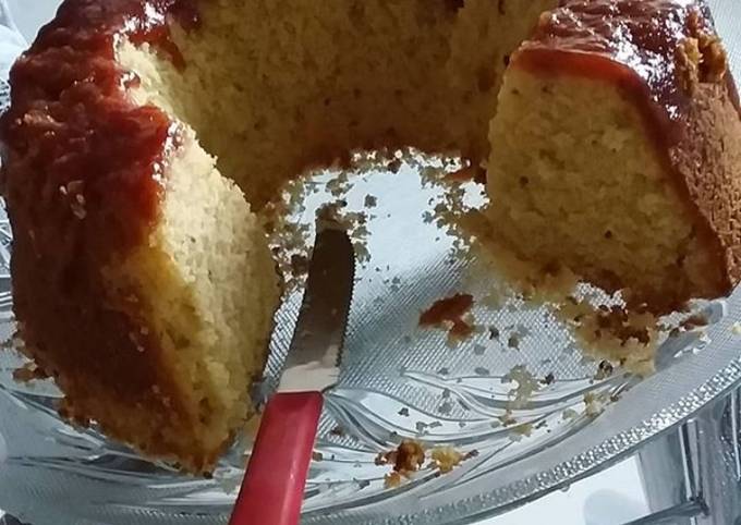 Receita de Bolo de Fubá com Erva Doce