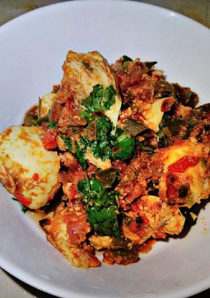 A picture of Egg curry#themechallenge#eggs.