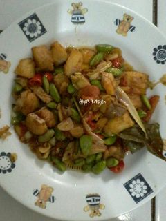 Foto resep Tumis ikan asin jambal pete