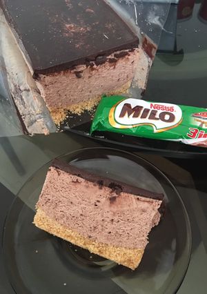 Foto resep Milo ice cream cake