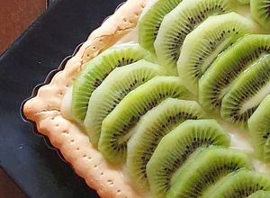 Una foto de Kuchen de kiwi 🥝