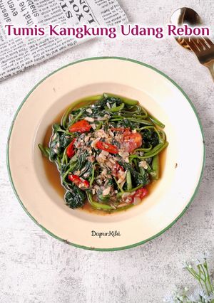 Foto resep Tumis Kangkung Udang Rebon