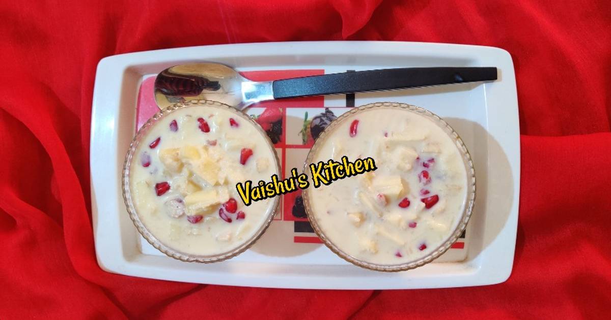 VAISHALI KHAKHRIYA. દ્વારા રેસીપી ફ્રૂટ સલાડ (Fruit salad Recipe In