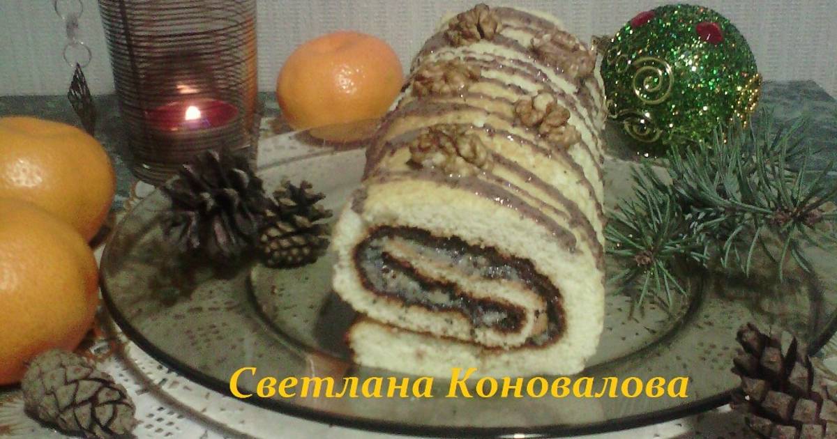 Рецепт орехово макового рулета