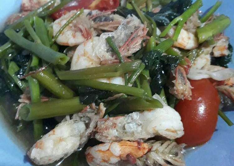 makanan Kangkung udang saus tiram yang Bikin Ngiler