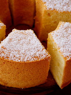 A picture of Fluffy and Moist♪ How to make Coconut Chiffon Cake.