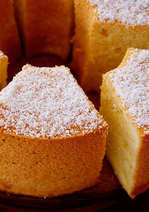 A picture of Fluffy and Moist♪ How to make Coconut Chiffon Cake.