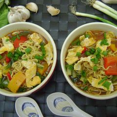 A picture of Thukpa (Noodle Soup).