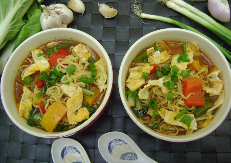 Steps to Prepare Homemade Thukpa (Noodle Soup)
