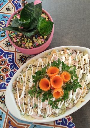 عکسی از دستور سالاد ماکارونی
