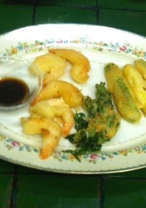 Una foto de Camarones tempura a la Italiana