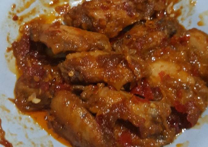 Resep Middle wing Pedes bin praktis Anti Gagal