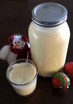 A picture of Grandma O's Maple Eggnog.
